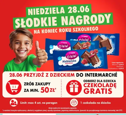 Czekolada malinowa O la la! Niebiańska promocja w Intermarche