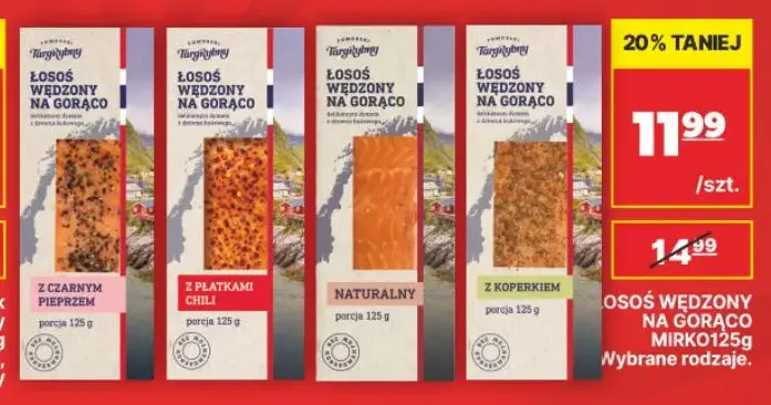 Łosoś wędzony na gorąco z czarnym pieprzem Mirko promocja w API Market