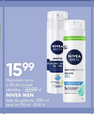 Żele do golenia Nivea Men promocja w Super-Pharm