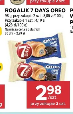 Rogalik 7 Days Oreo promocja w Stokrotka