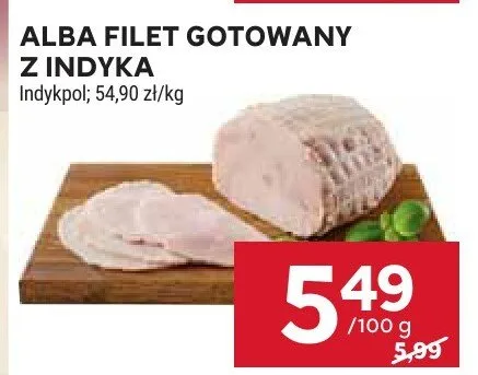 Filet gotowany z indyka alba promocja w Stokrotka