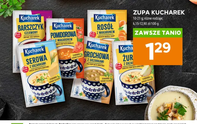 Zupa barszczyk czerwony Kucharek promocja w Stokrotka