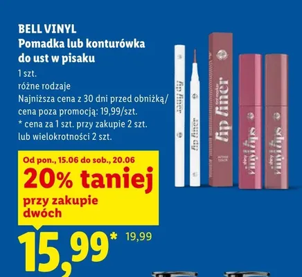 Konturówka do ust w pisaku Bell Vinyl promocja w Lidl