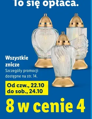 Znicze promocja w Lidl