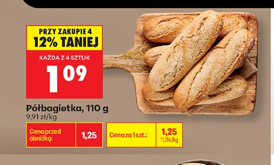 Półbagietka promocja w Biedronka