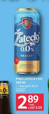 Piwo bezalkoholowe Zatecky promocja w Selgros