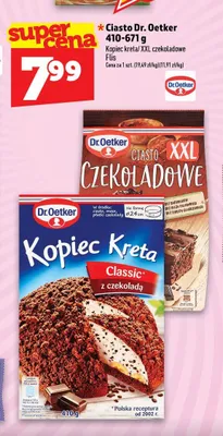 Ciasto XXL Czekoladowe Dr. Oetker promocja w TOPAZ