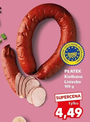 Płatek kiełbasa lśniecka promocja w Kaufland