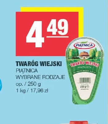 Twaróg wiejski Piątnica promocja w SPAR