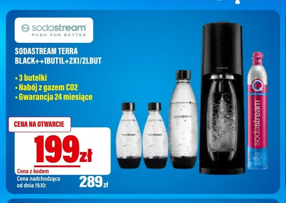 Saturator SodaStream Terra Black promocja w RTV EURO AGD