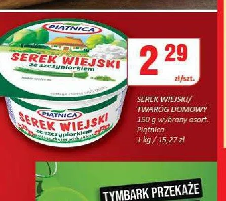 Serek wiejski ze szczypiorkiem Piątnica promocja w Chorten