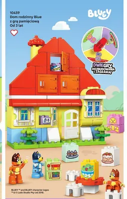 Klocki LEGO Duplo Bluey 10459 Dom rodzinny Blue z grą pamięciową promocja w LEGO