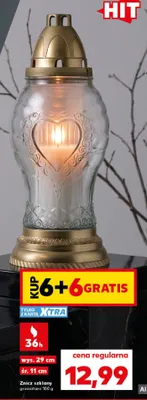 Znicz szklany promocja w Kaufland