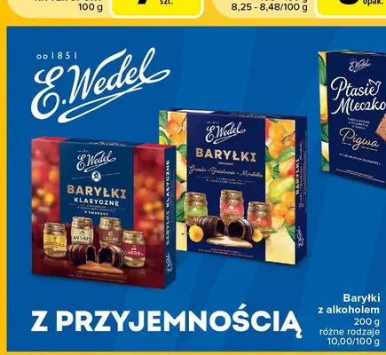 Baryłki z alkoholem klasyczne E.Wedel promocja w Carrefour