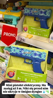 Mini pistolet elektryczny na wodę promocja w Auchan