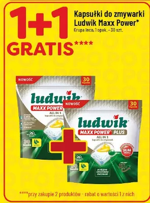 Kapsułki do zmywarki Ludwik Maxx Power 30szt promocja w POLOmarket