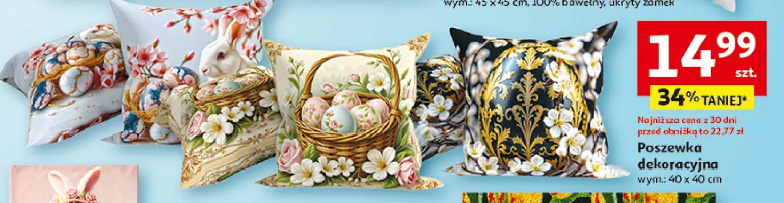 Poszewka dekoracyjna promocja w Auchan