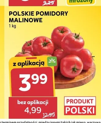 Pomidory malinowe polskie promocja w Stokrotka