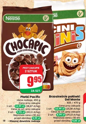Brzoskwinie połówki promocja w Dino
