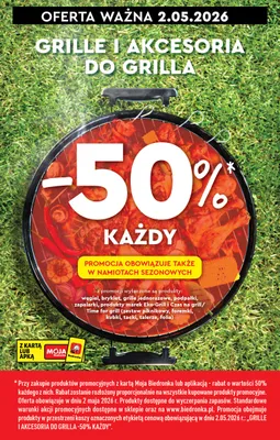 Grille i akcesoria do grilla promocja w Biedronka