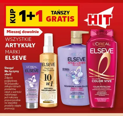 Szampon nawilżający Elseve Hyaluron Plump promocja w Kaufland