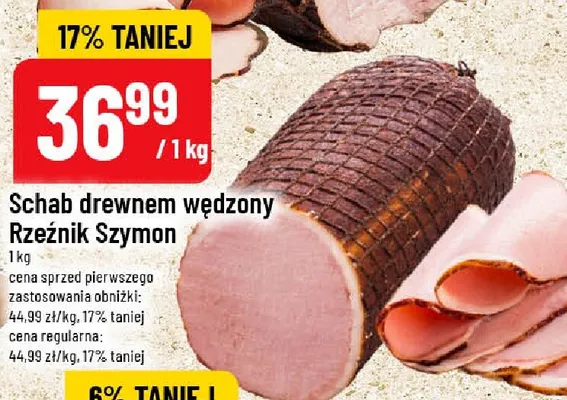 Schab drewnem wędzony Rzeźnik Szymon promocja w POLOmarket