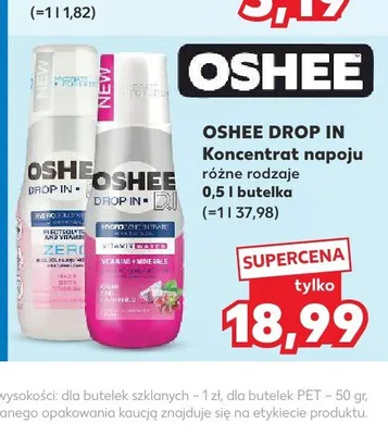 Koncentrat napoju Oshee Drop In Vitamins promocja w Kaufland