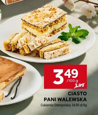 Ciasto Pani Walewska Cukiernia Staropolska promocja w Stokrotka