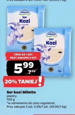 Ser kozi Miletto promocja w Netto