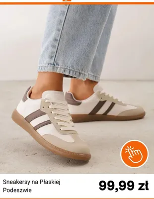 Sneakersy na płaskiej podeszwie Born2be promocja w Born2be