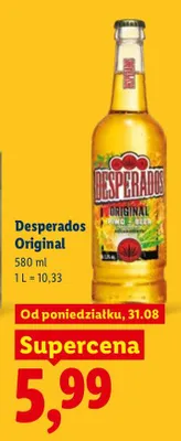 Piwo Desperados Original promocja w Lidl