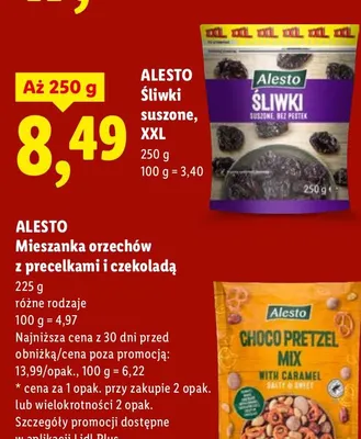 Śliwki suszone, XXL promocja w Lidl