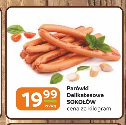 Parówki Delikatesowe Sokołów promocja w Gama