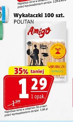Wykałaczki Amigo 100-pak promocja w Prim Market