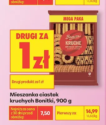 Mieszanka ciastek kruchych Bonitki promocja w Biedronka
