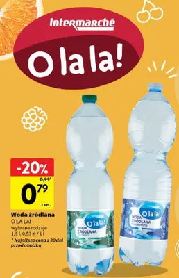 Woda źródlana promocja w Intermarche