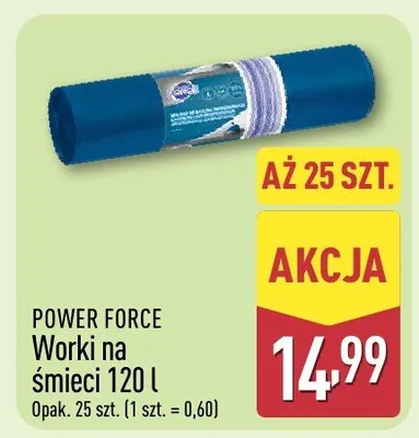 Worki na śmieci 120l promocja w Aldi