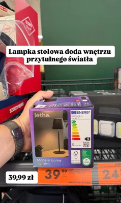 Lampka akumulatorowa stołowa promocja w Biedronka