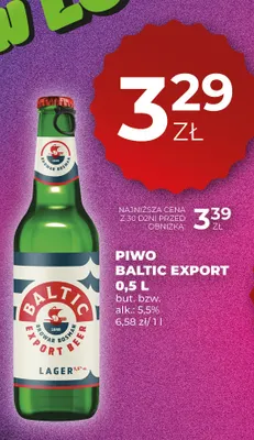 Piwo Baltic Export promocja w Duży Ben