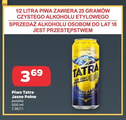 Piwo Tatra promocja w Netto