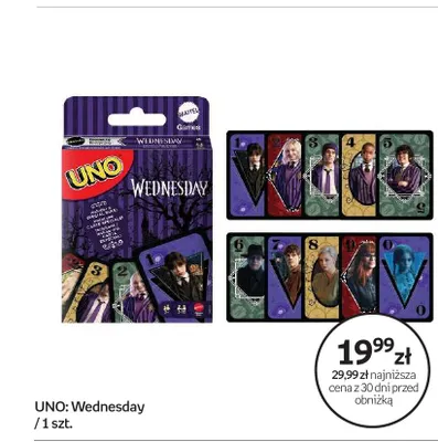 Gra karciana UNO: Wednesday promocja w Empik