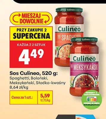 Sos Culineo meksykański promocja w Biedronka