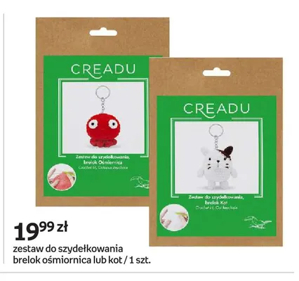 Zestaw do szydełkowania brelok kot Creadu promocja w Empik