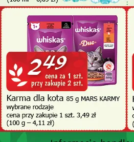 Karma dla kota Whiskas Duo Mars promocja w CEZAR Delikatesy