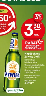 Napój piwny Żywiec Mandarynż promocja w Żabka