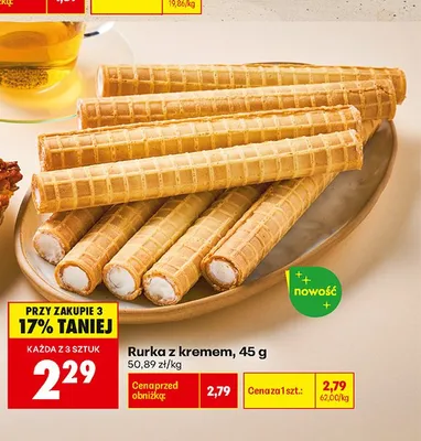 Rurka z kremem promocja w Biedronka