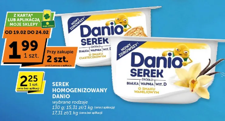 Serek homogenizowany o smaku waniliowym promocja w Groszek