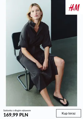 Sukienka z długim rękawem H & M promocja w H&M