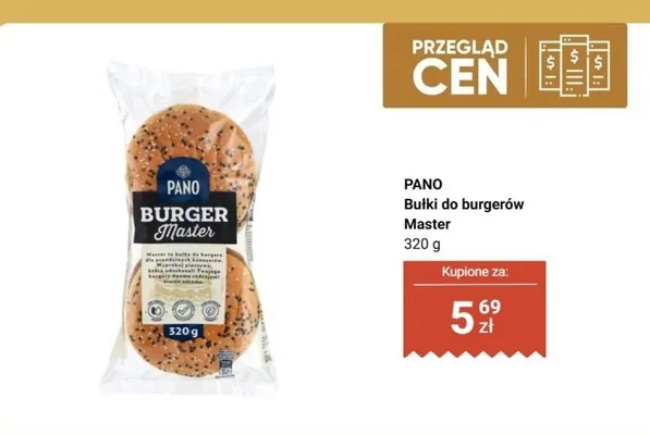 Bułki do burgerów PANO Burger Master 320 g promocja w Biedronka
