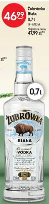 Wódka Żubrówka Biała promocja w Żabka